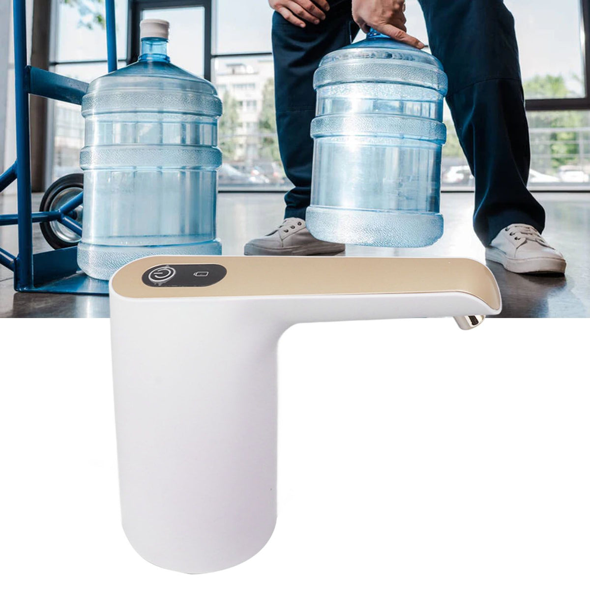 Water Bottle Pump USB Charging Automatic Drinking Water Dispenser Pump Universal for Home Kitchen Office