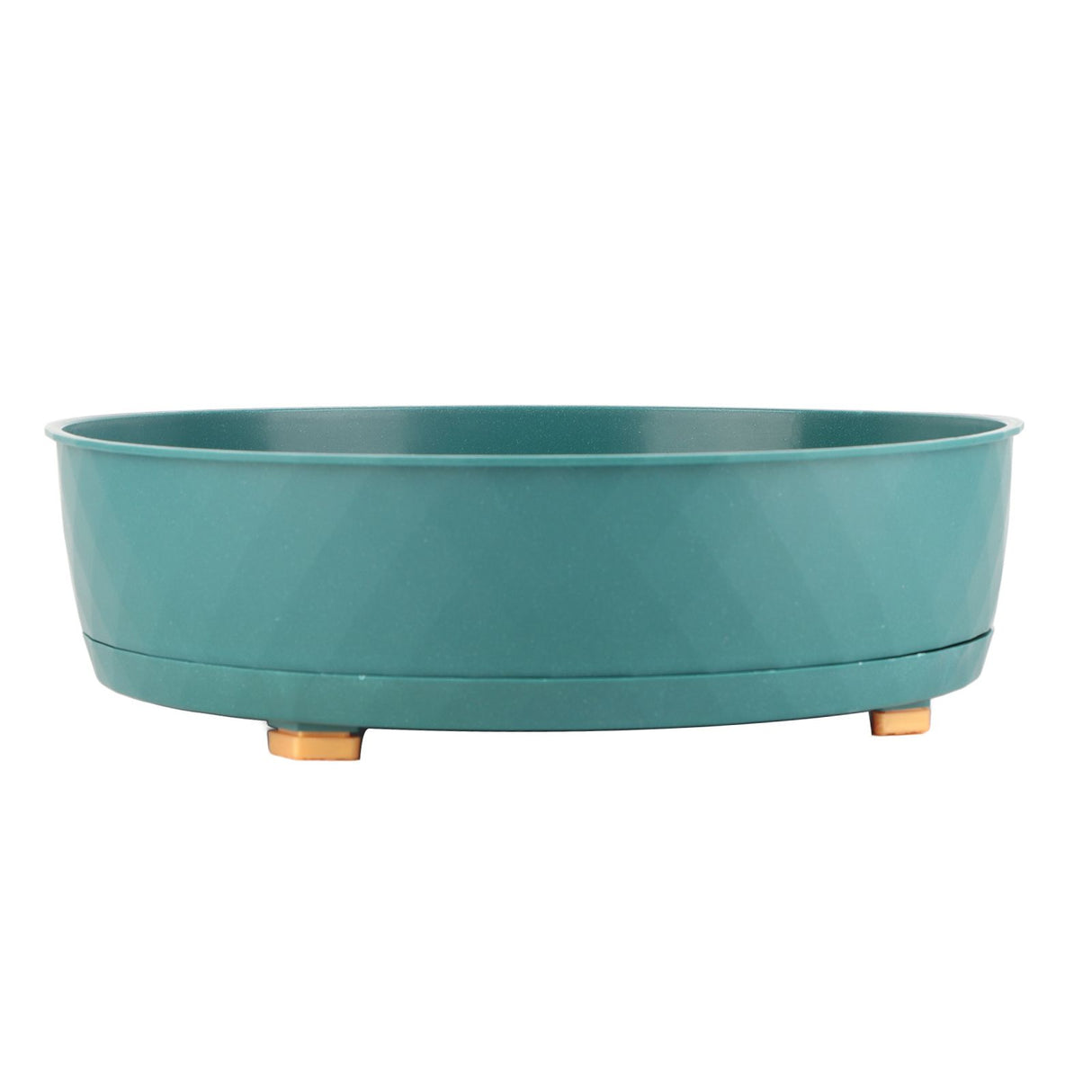 Kitchen Turntable Spin Round Tray 360 Degrees Rotating Non Skid Multifunctional Spice Organizer for Cabinet Pantry Refrigerator Countertop Green