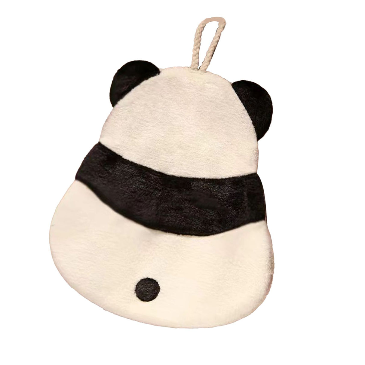 Hand Towel Thickened Cute Cartoon Animal Pattern Absorbent Hanging Kitchen Towel for Kids Home Panda Pattern