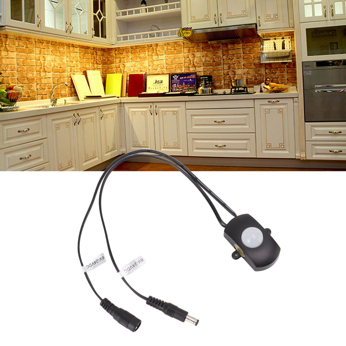 PIR Motion Detector Switch 120 Degree Angle Mini Infrared Auto Switch Detector for LED Strip Security System DC 6‑24V
