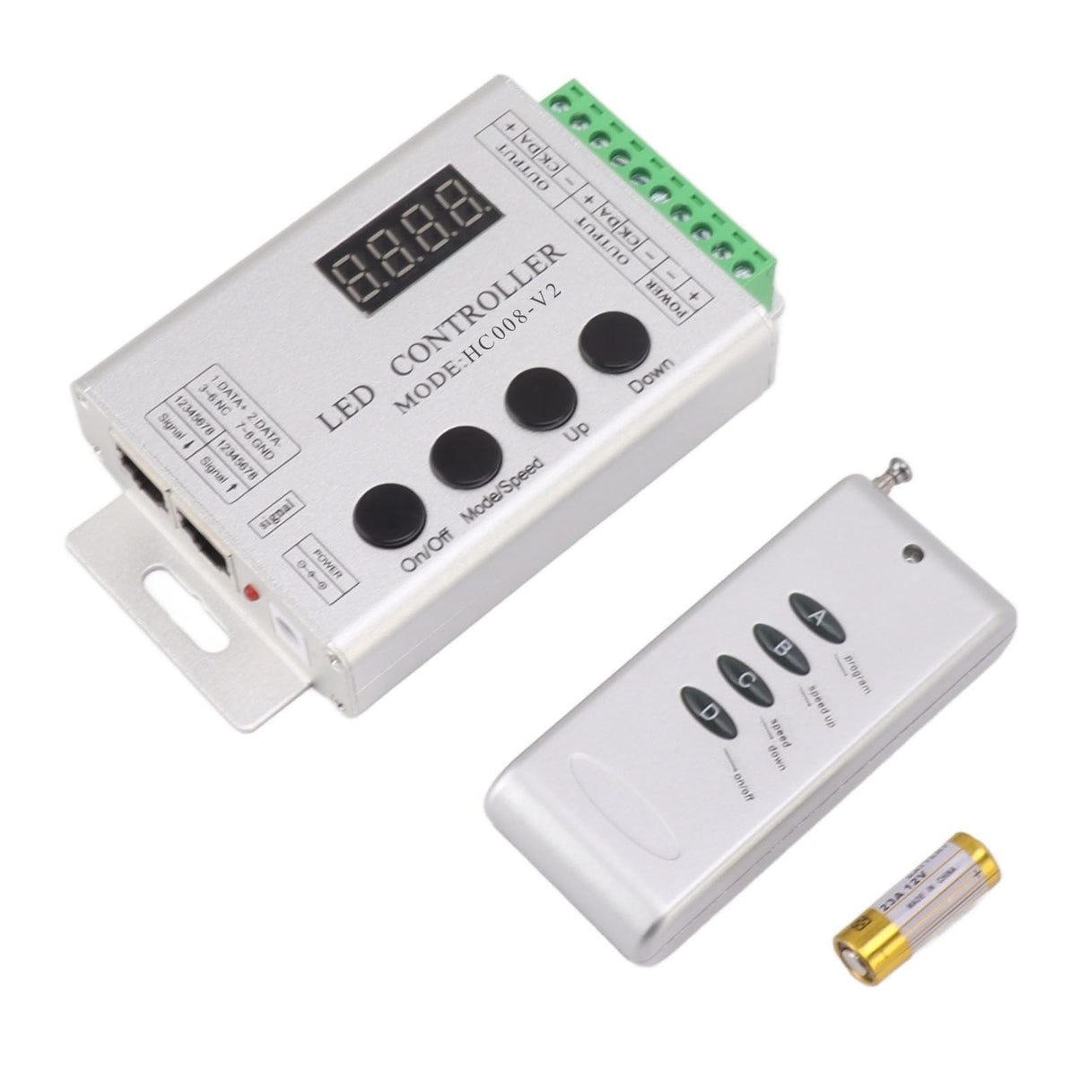 LED RGB Controller SPI Signal Light Strip Controller for 6803 1903 WS2811 WS2812B 5V to 24V