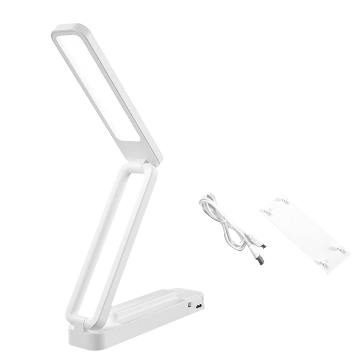 Desk Lamp Foldable Portable 3 Color Temperature Touch Dimming Function Remote Control Table Lamp for Office 947 White Rechargeable Models 2000 MAh