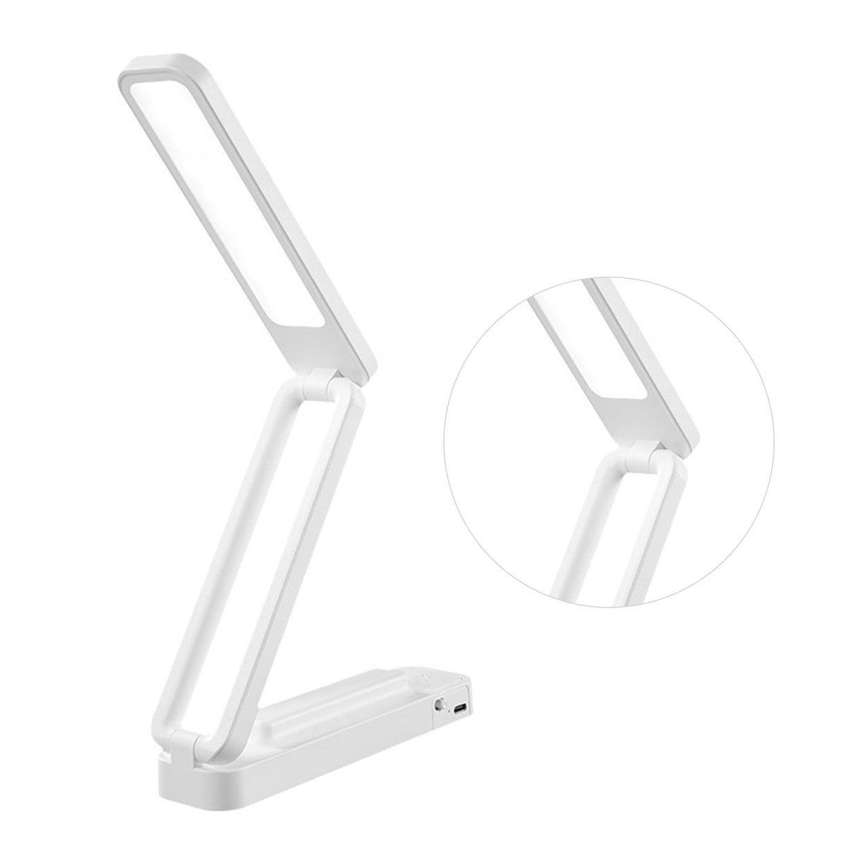Desk Lamp Foldable Portable 3 Color Temperature Touch Dimming Function Remote Control Table Lamp for Office 947 White Rechargeable Models 2000 MAh