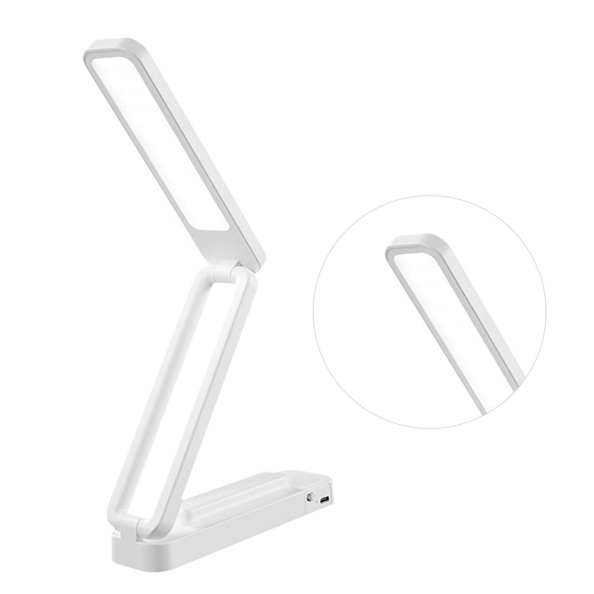 Desk Lamp Foldable Portable 3 Color Temperature Touch Dimming Function Remote Control Table Lamp for Office 947 White Rechargeable Models 2000 MAh