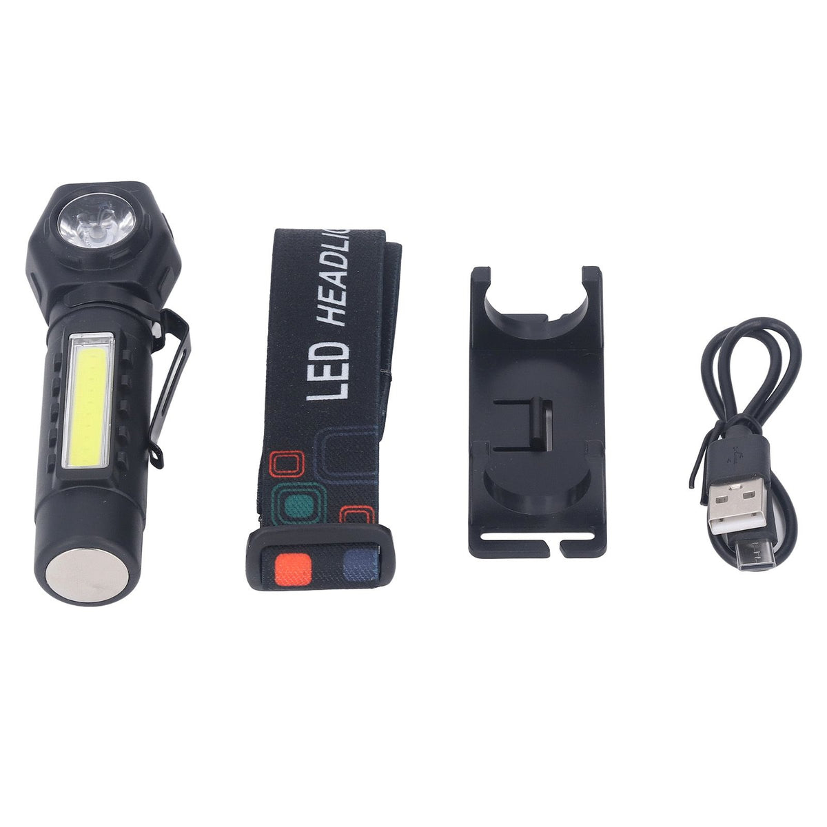 LED COB Head Lamp Professional High Brightness USB Rechargeable Portable Outdoor Headlight for Outdoor Camping Hiking