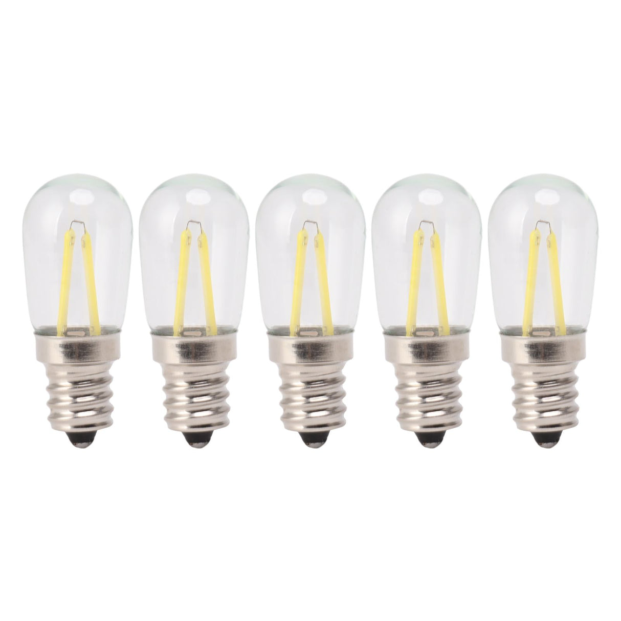 5Pcs Refrigerator Lamp Bulb Low Heat Low Power Consumption E12 LED Fridge Light Bulb 120V White Light