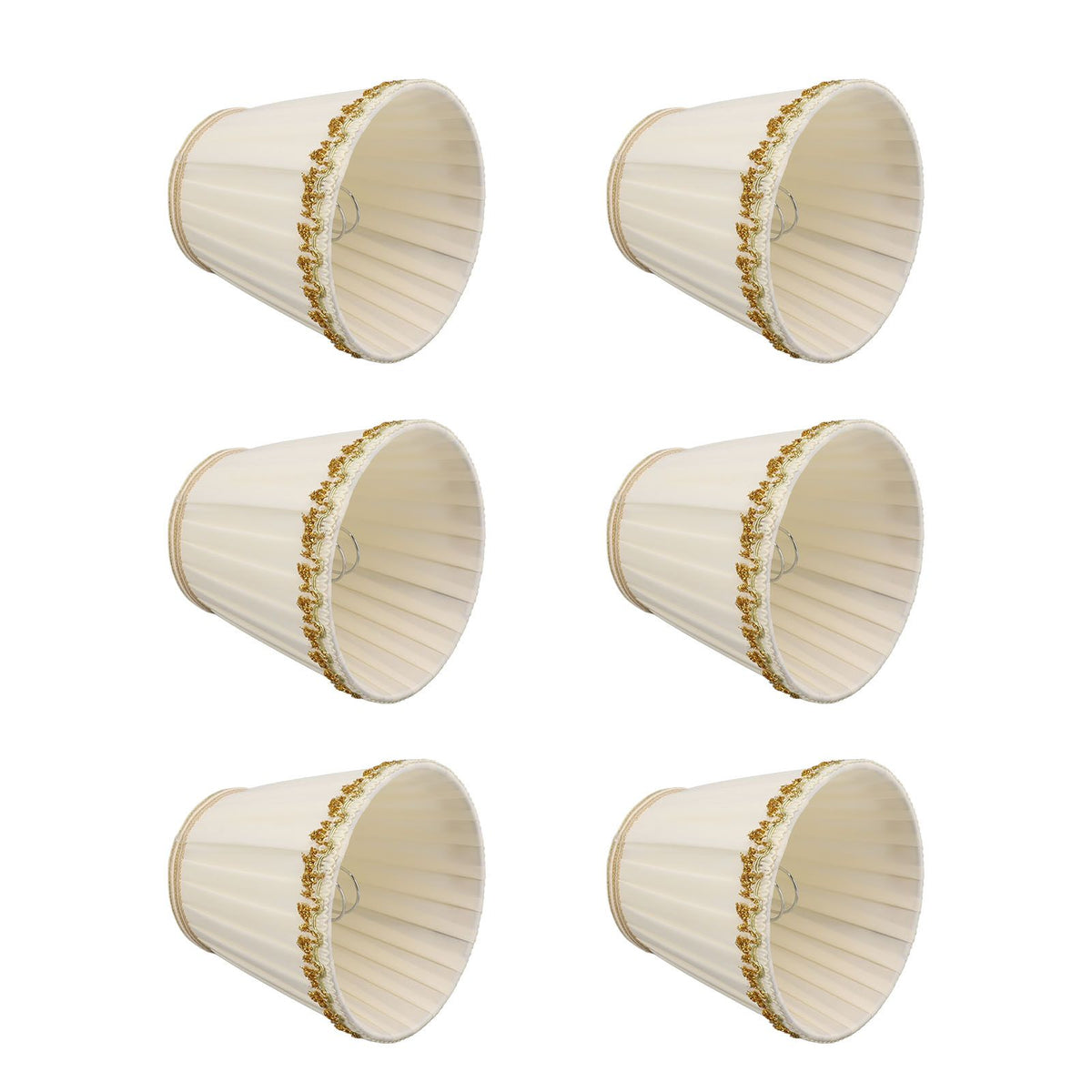 6Pcs Small Lamp Shades Safe Soft Easy Installation Modern Light Weight Table Lampshade for E14 Bulb Bedroom Hotel