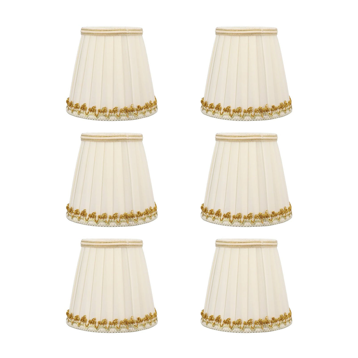 6Pcs Small Lamp Shades Safe Soft Easy Installation Modern Light Weight Table Lampshade for E14 Bulb Bedroom Hotel