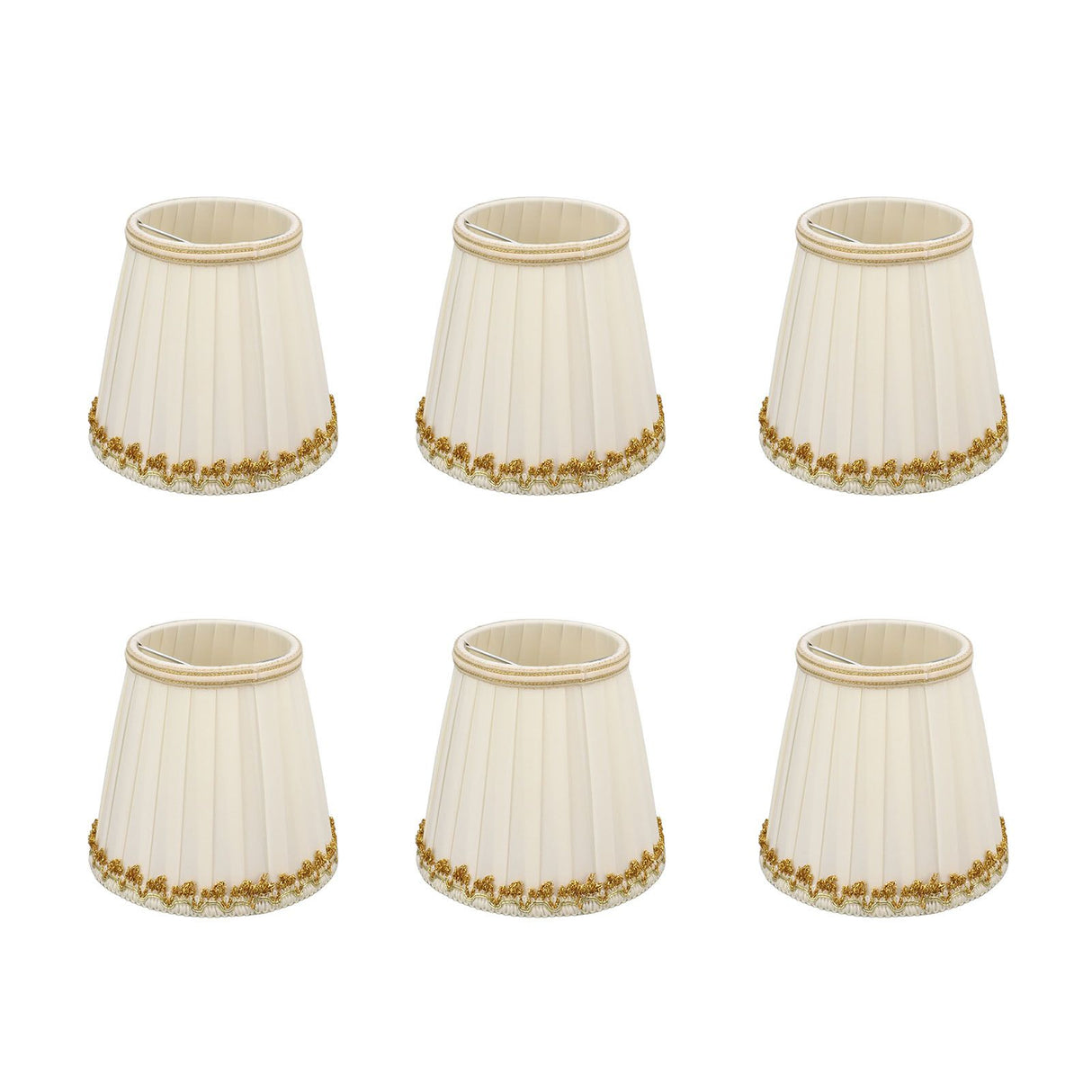 6Pcs Small Lamp Shades Safe Soft Easy Installation Modern Light Weight Table Lampshade for E14 Bulb Bedroom Hotel