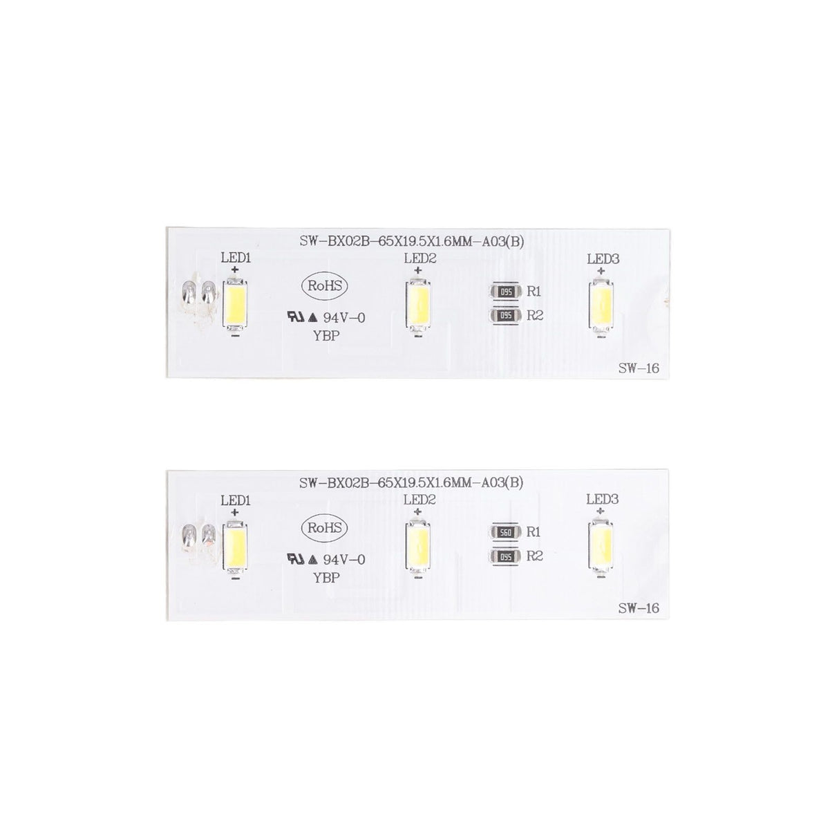 2Pcs Refrigerator LED Light Strip Bar Replacement Freezer Refrigerator Light Strip Bar Repair Part for SW BX02B DC 12V