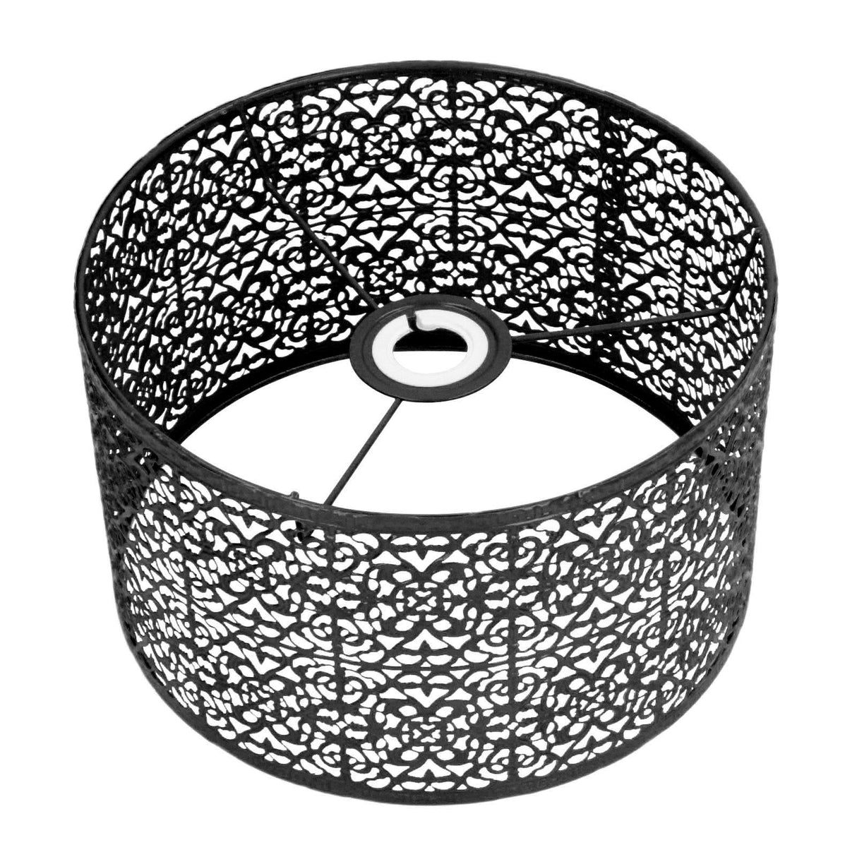 Lamp Shade Hollow Out Metal Lampshade E27 E14 Universal Use Good Heat Dissipation Exquisite Lamp Cover Black