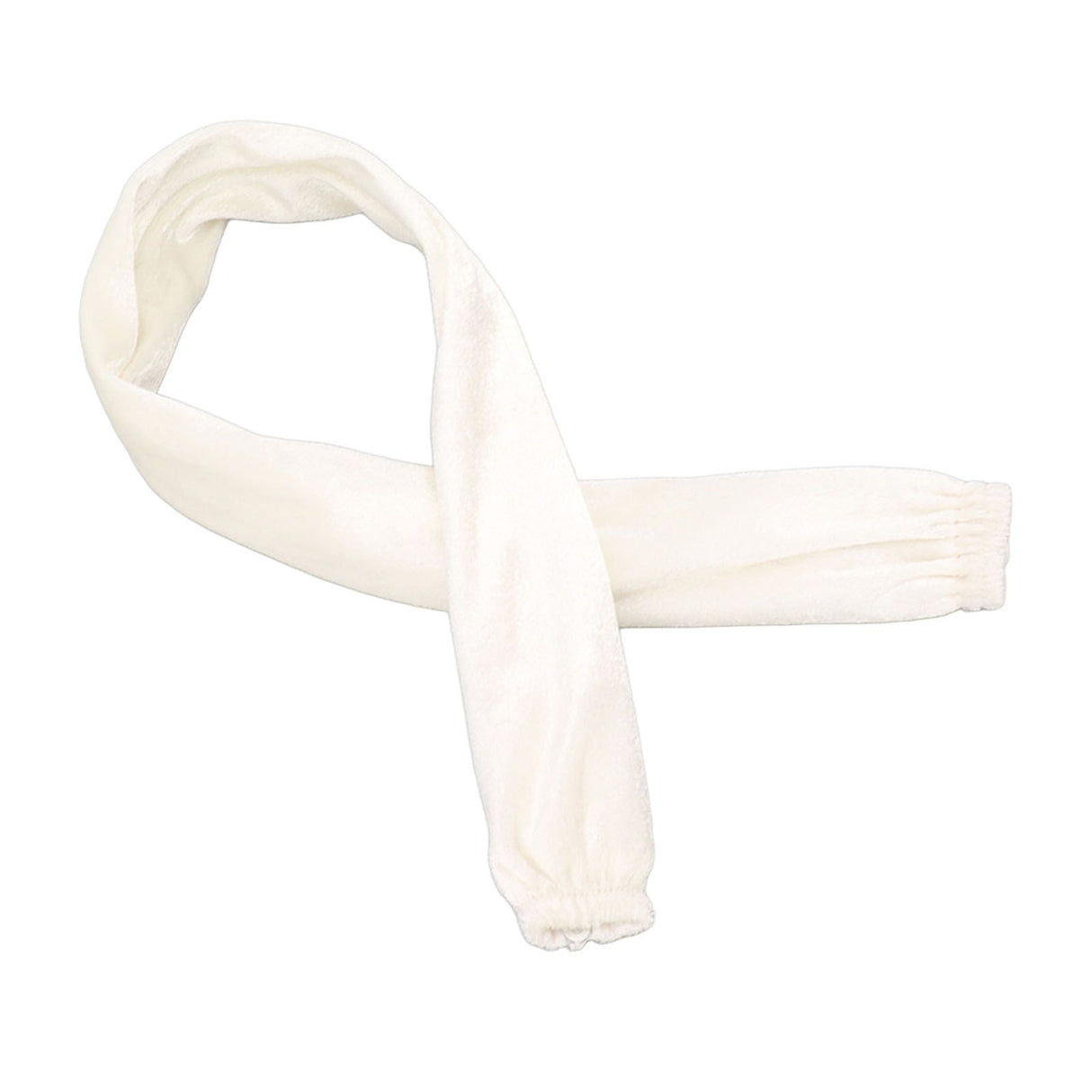 Chain Cover Dustproof Wire Flannelette Cloth 60cm Length 5cm Width with Zipper for Protection White