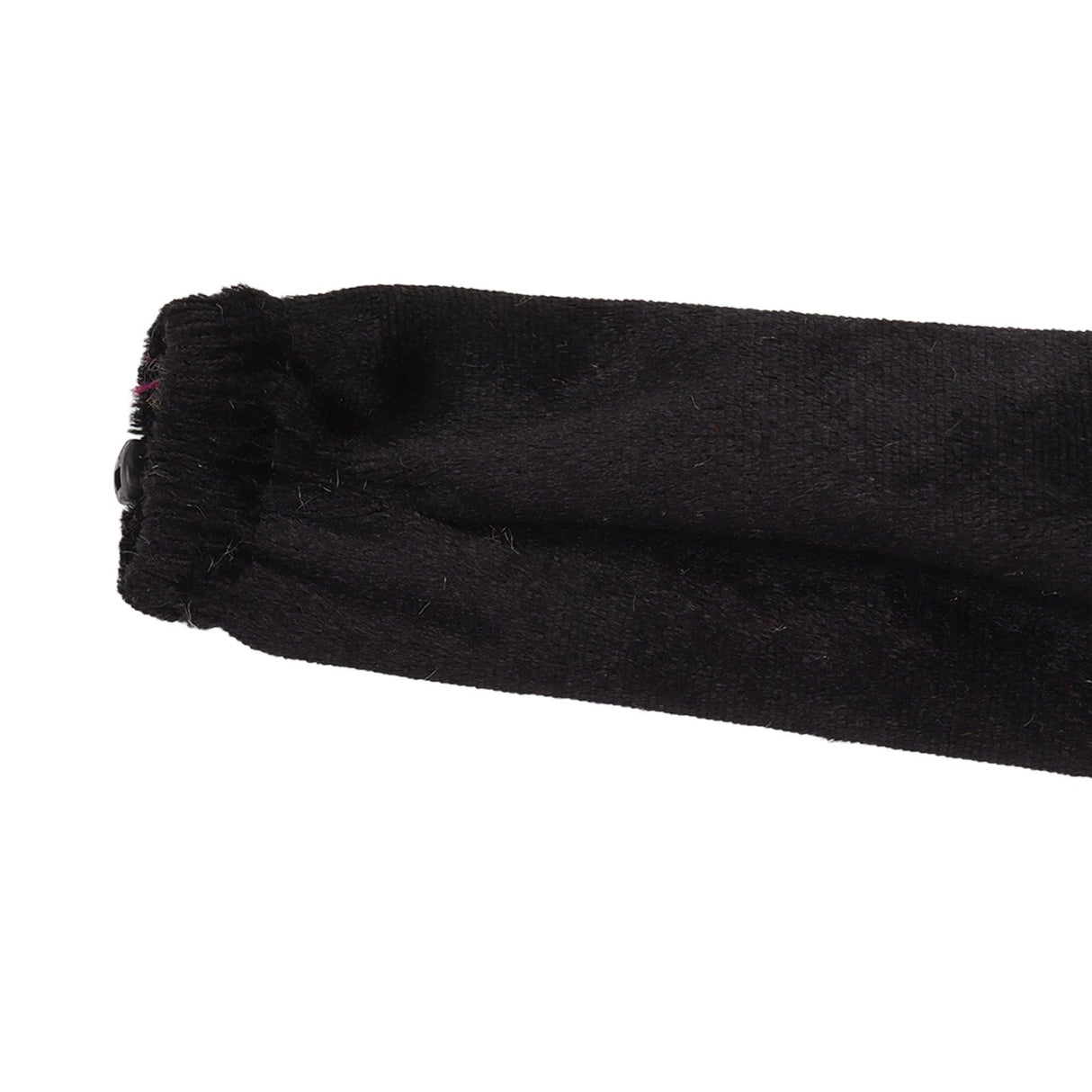 Chain Cover Dustproof Wire Flannelette Cloth 60cm Length 5cm Width with Zipper for Protection Black