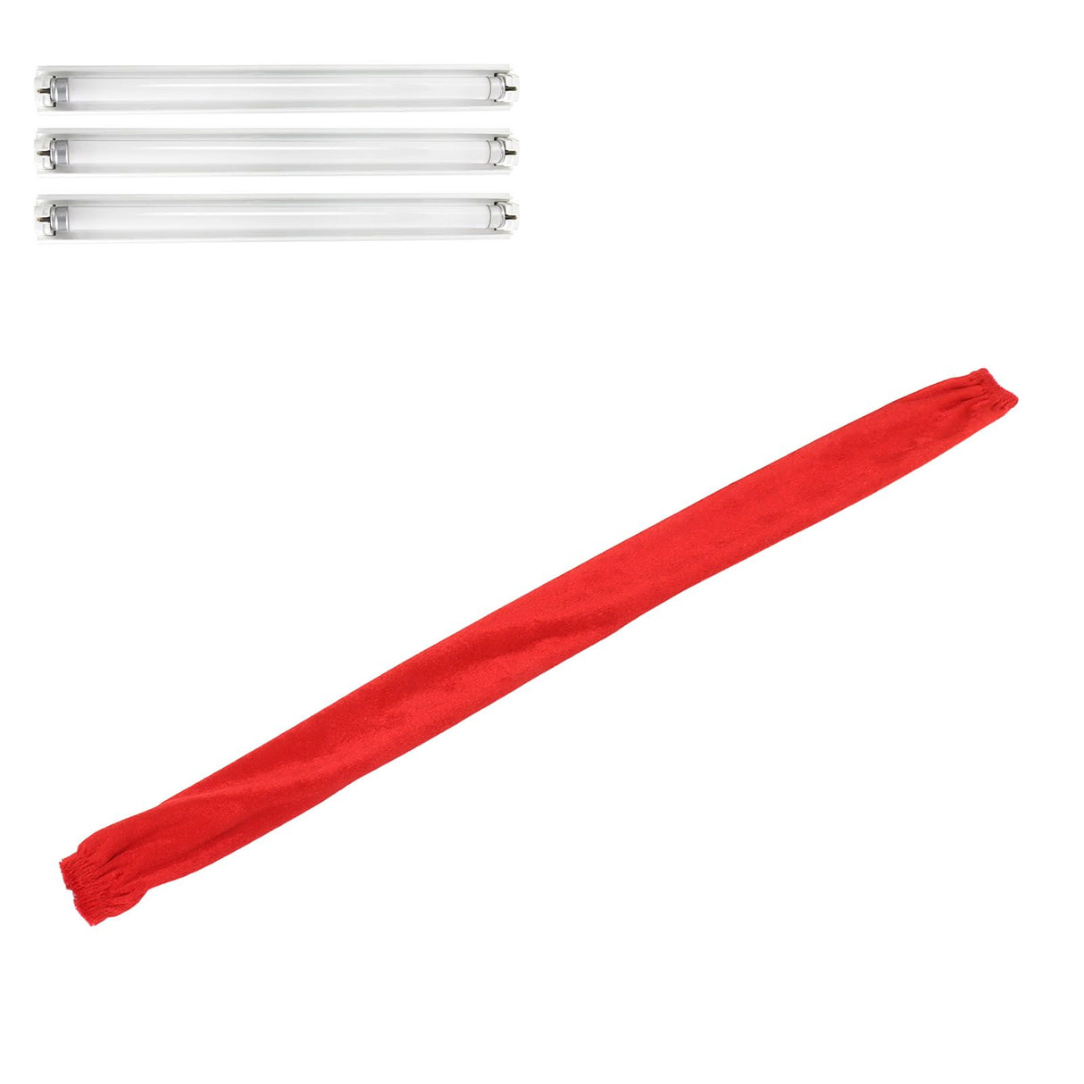 Chain Cover Dustproof Wire Flannelette Cloth 60cm Length 5cm Width with Zipper for Protection Red