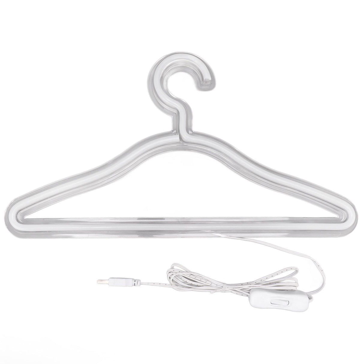 Coat Hanger LED Neon Sign Decorative Wall Hanging Sign for Room Bedroom Store Holiday Wall Decoration
