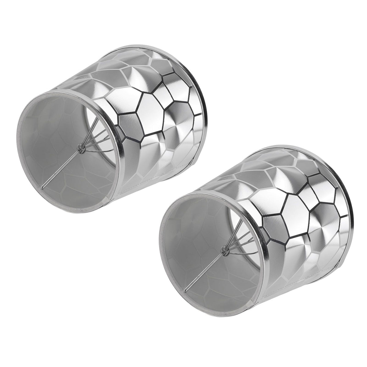 2Pcs Dustproo E14 Bulb Lamp Holder Lampshade Modern Simple Style Table Lamp Shade