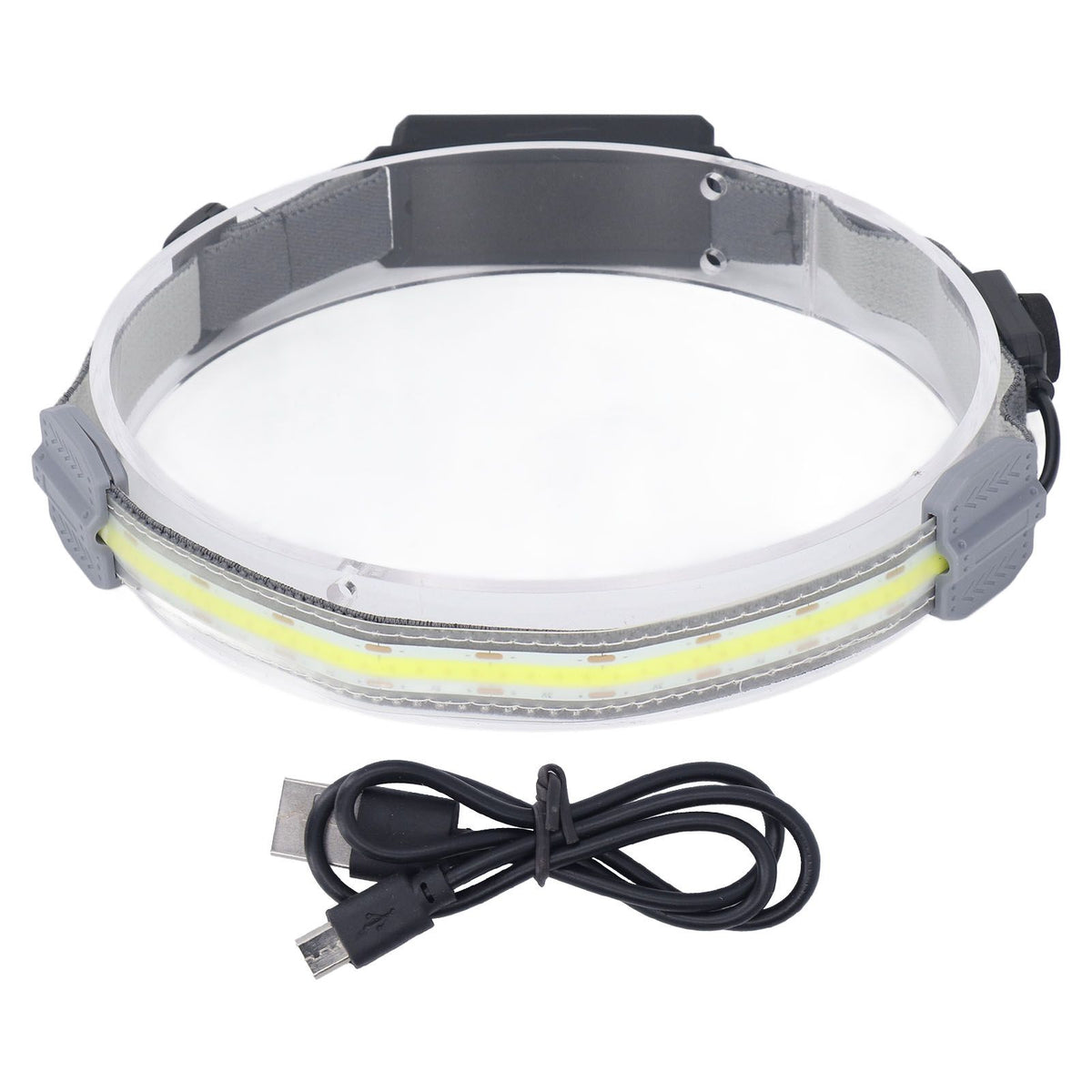 COB Headlamp Super Bright 4 Modes IPX4 Waterproof Rechargeable Head Light for Running Hiking Fishing
