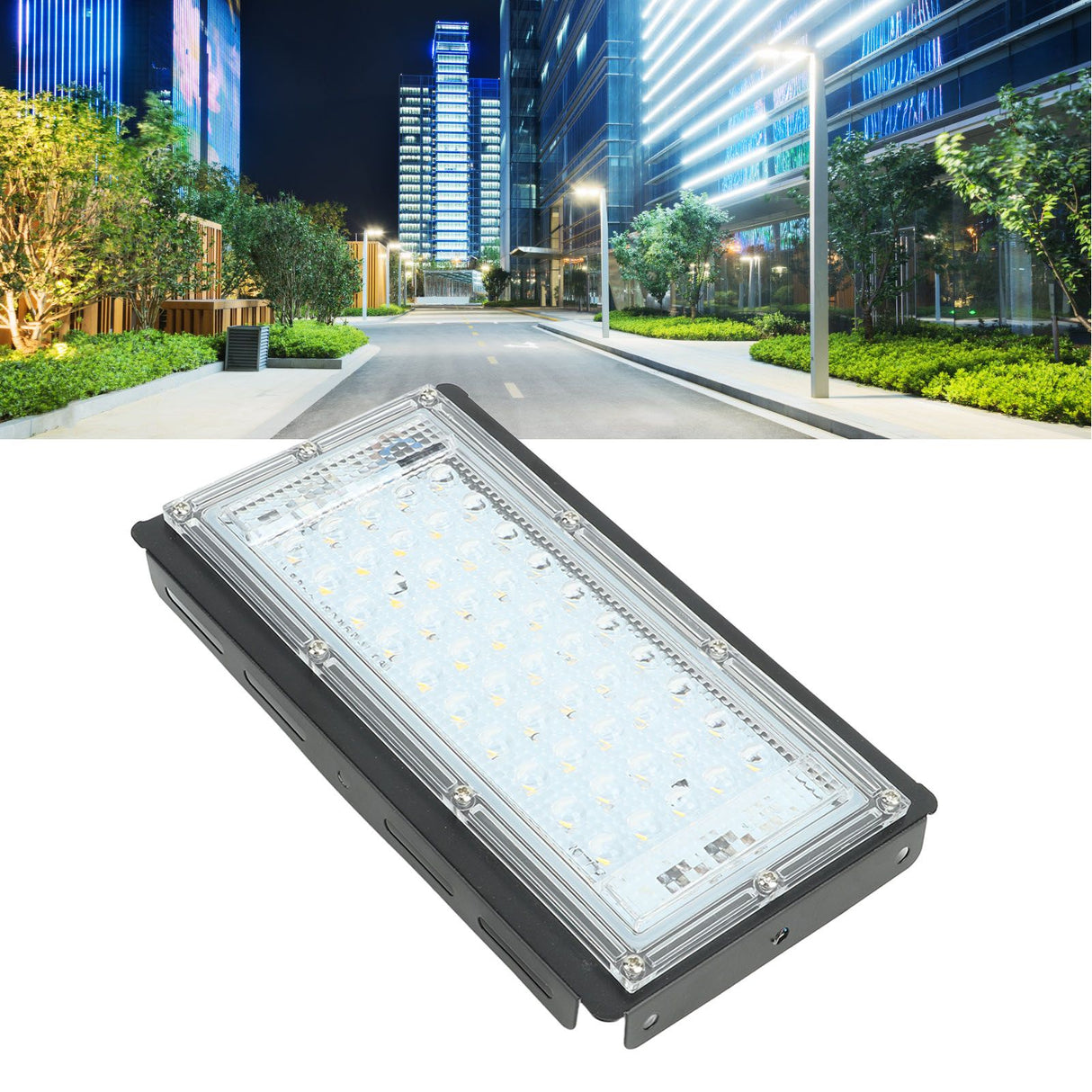 50W LED Street Light Warm White LED Street Lamp Outdoor Waterproof Courtyard Light 180‑240V