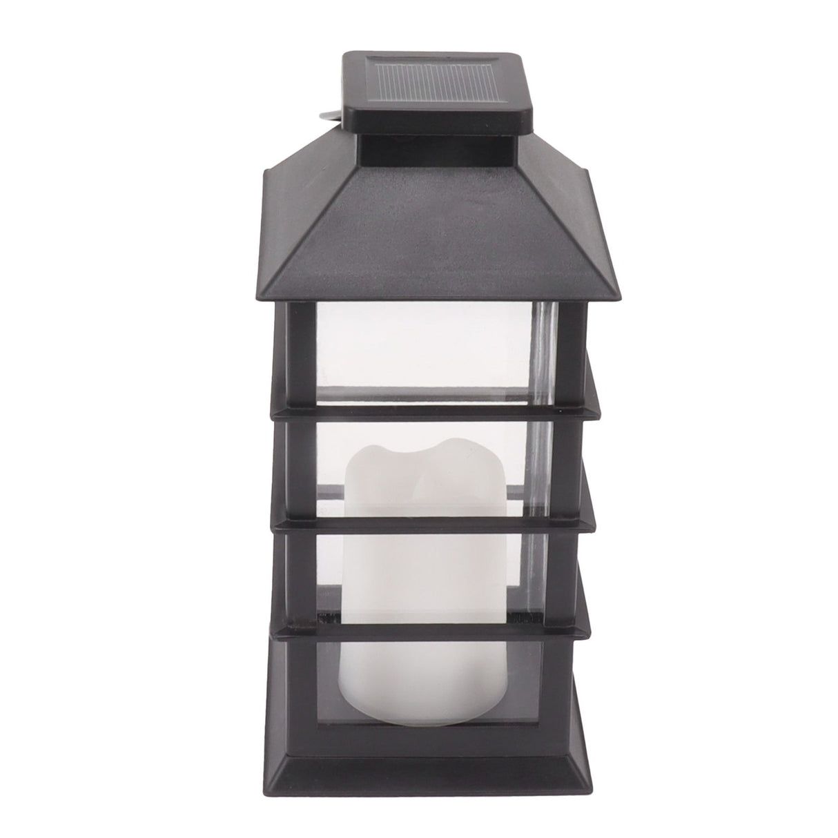 2Pcs Solar Hanging Lantern Candle Design LED Solar Outdoor Light Decor for Pathway Yard Lawn