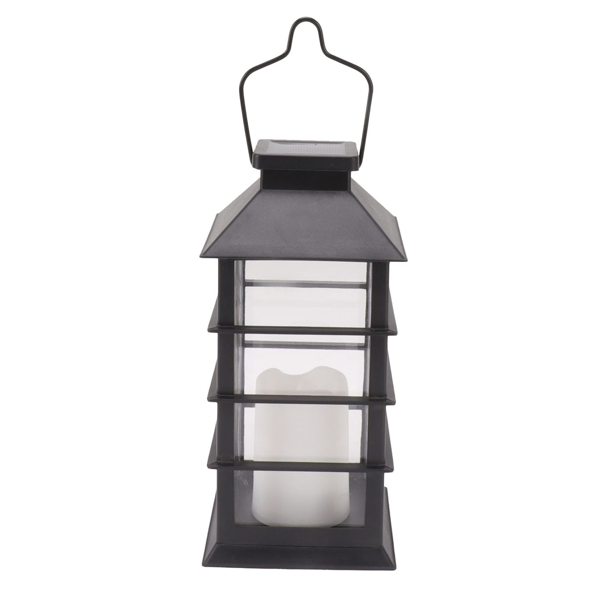 2Pcs Solar Hanging Lantern Candle Design LED Solar Outdoor Light Decor for Pathway Yard Lawn