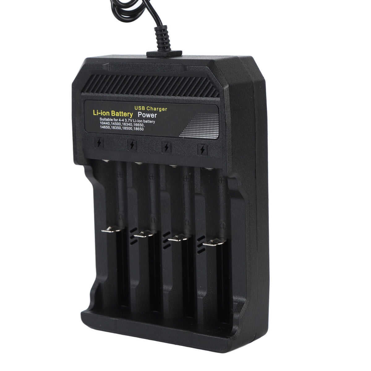 18650 Battery Charger Independent Charging 4 Bay Universal Smart Battery Charger for 10440 14500 16340 16650 14650 18350 18500 18650 Lithium Li Ion Batteries