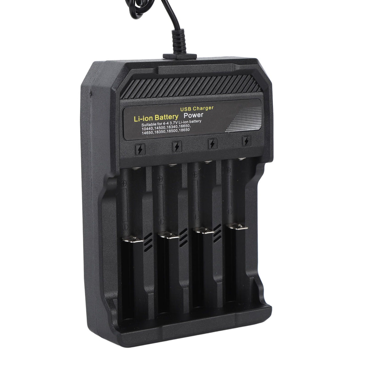 18650 Battery Charger Independent Charging 4 Bay Universal Smart Battery Charger for 10440 14500 16340 16650 14650 18350 18500 18650 Lithium Li Ion Batteries