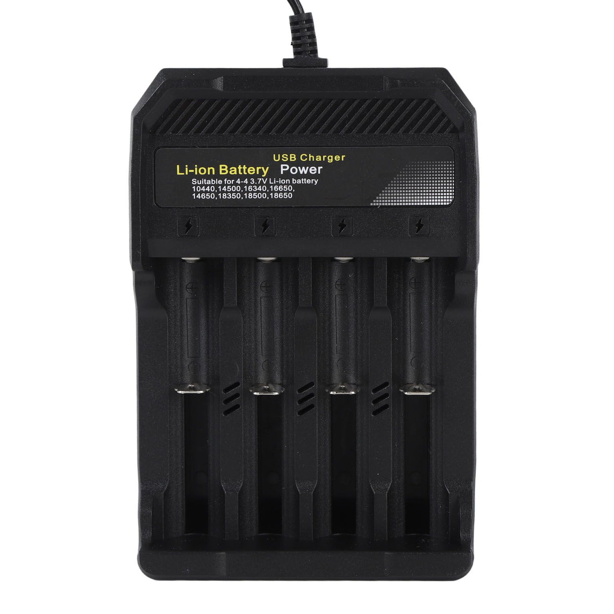 18650 Battery Charger Independent Charging 4 Bay Universal Smart Battery Charger for 10440 14500 16340 16650 14650 18350 18500 18650 Lithium Li Ion Batteries