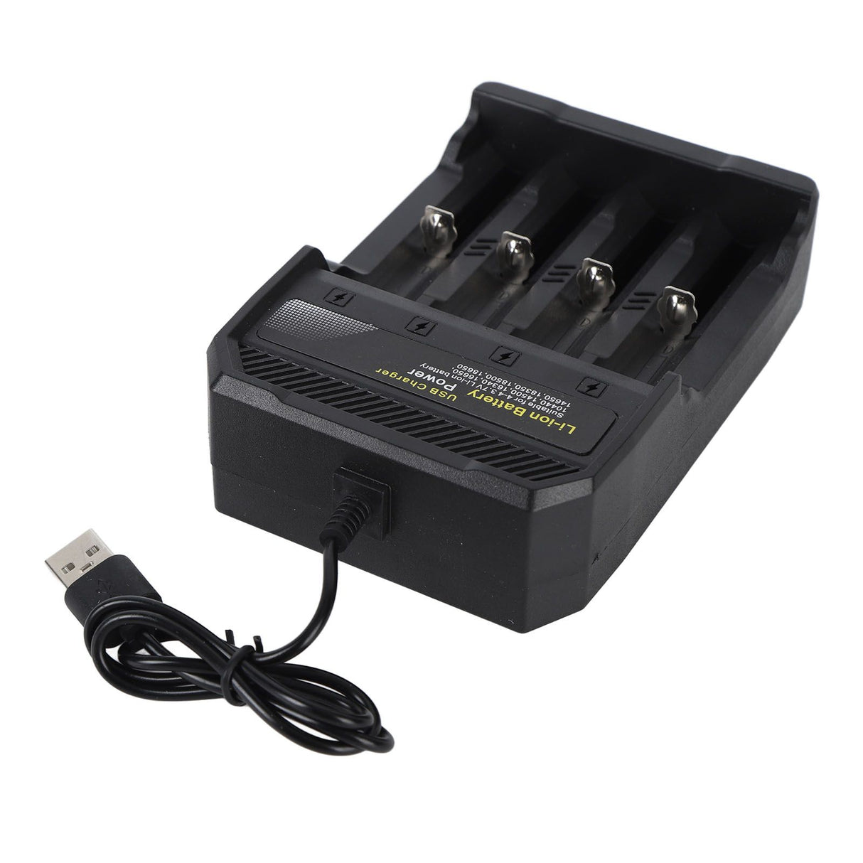 18650 Battery Charger Independent Charging 4 Bay Universal Smart Battery Charger for 10440 14500 16340 16650 14650 18350 18500 18650 Lithium Li Ion Batteries