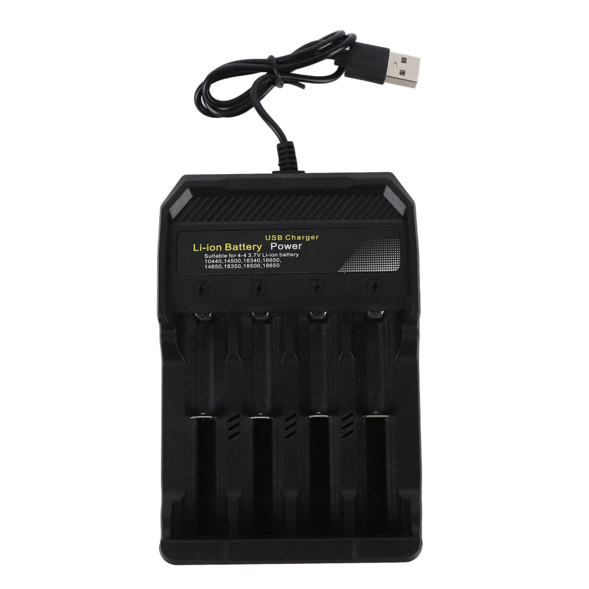 18650 Battery Charger Independent Charging 4 Bay Universal Smart Battery Charger for 10440 14500 16340 16650 14650 18350 18500 18650 Lithium Li Ion Batteries
