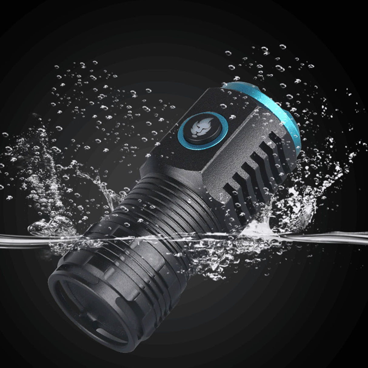 Mini Powerful Flashlight High Luminous Flux 2000lm Bright USB C Rechargeable LED 6 Modes IPX4 Waterproof Tail Magnet