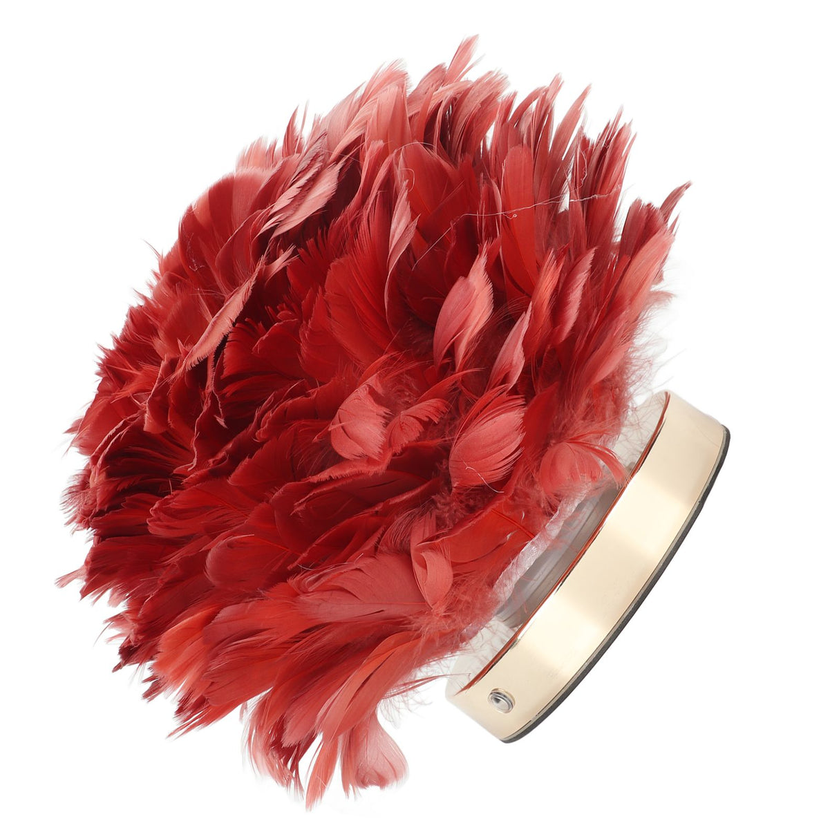 Feather Table Lamp Stepless Dimming USB Charging Touch Control LED Table Lamp for Bedroom Cafe Wine Red