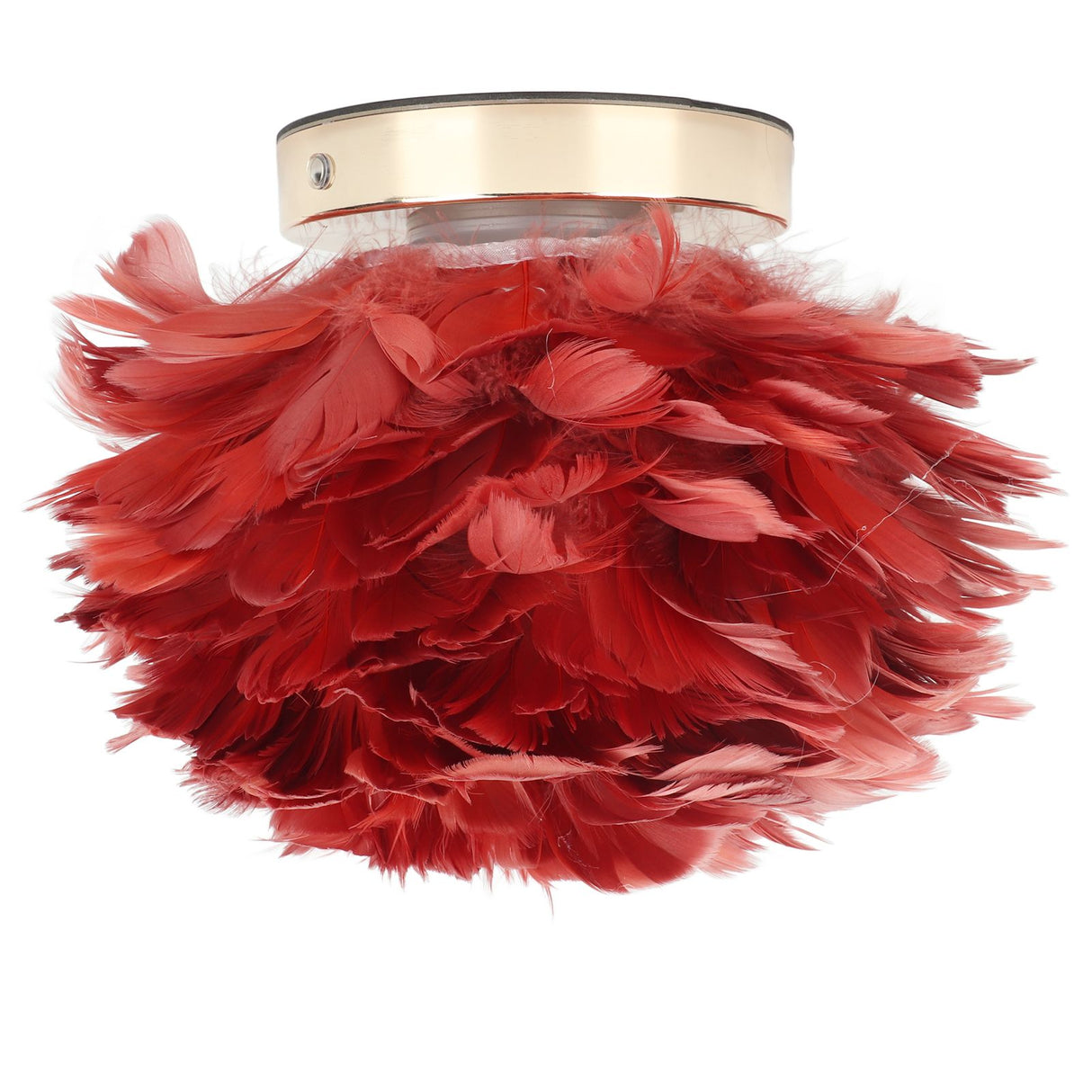 Feather Table Lamp Stepless Dimming USB Charging Touch Control LED Table Lamp for Bedroom Cafe Wine Red