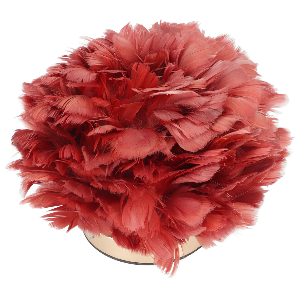 Feather Table Lamp Stepless Dimming USB Charging Touch Control LED Table Lamp for Bedroom Cafe Wine Red