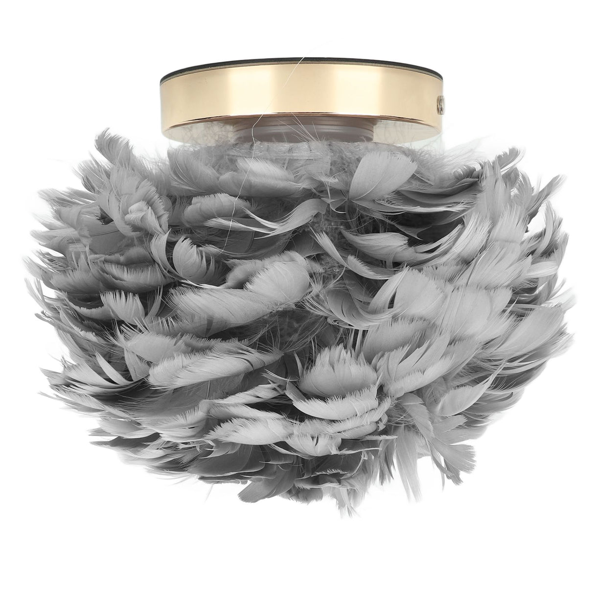 Feather Table Lamp USB Type C 5V Touch Control Stepless Dimming LED Table Lamp for Bedroom Cafe Grey