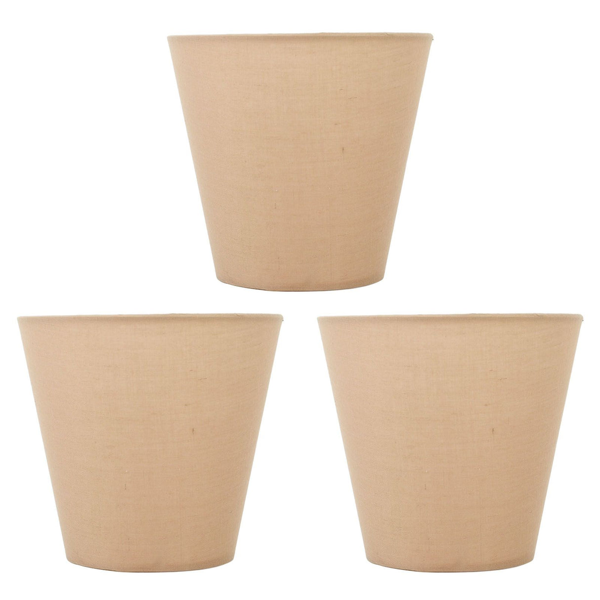 3pcs Cloth Fabric Lampshade Innovative E14 Intervention Type Modern Fabric Lampshade Dust Cover for Bedroom Bedside Khaki