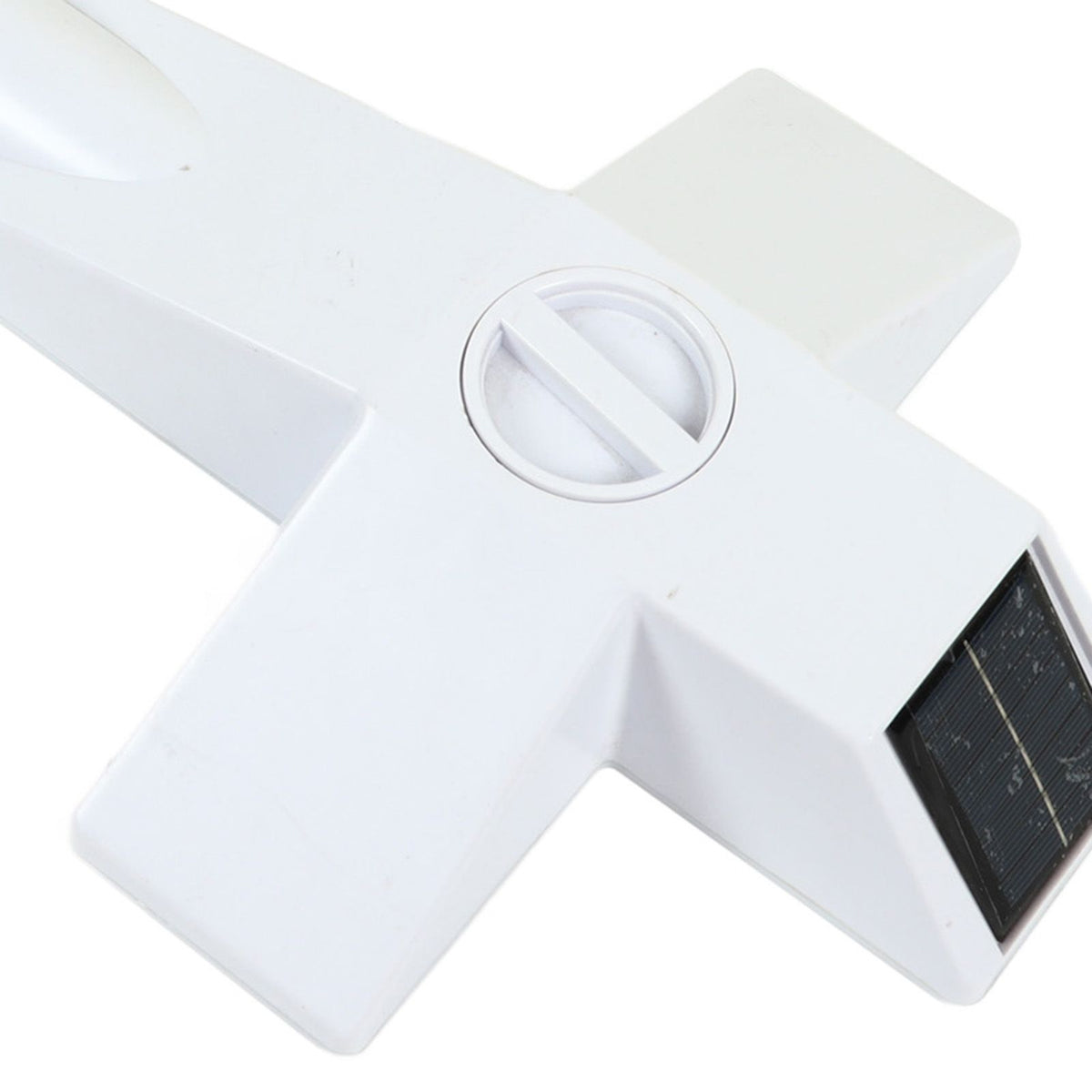 Solar Powered LED Cross Lights Graveside Memorial Headstone Stake Garden Grave Marker for Grave Decorations