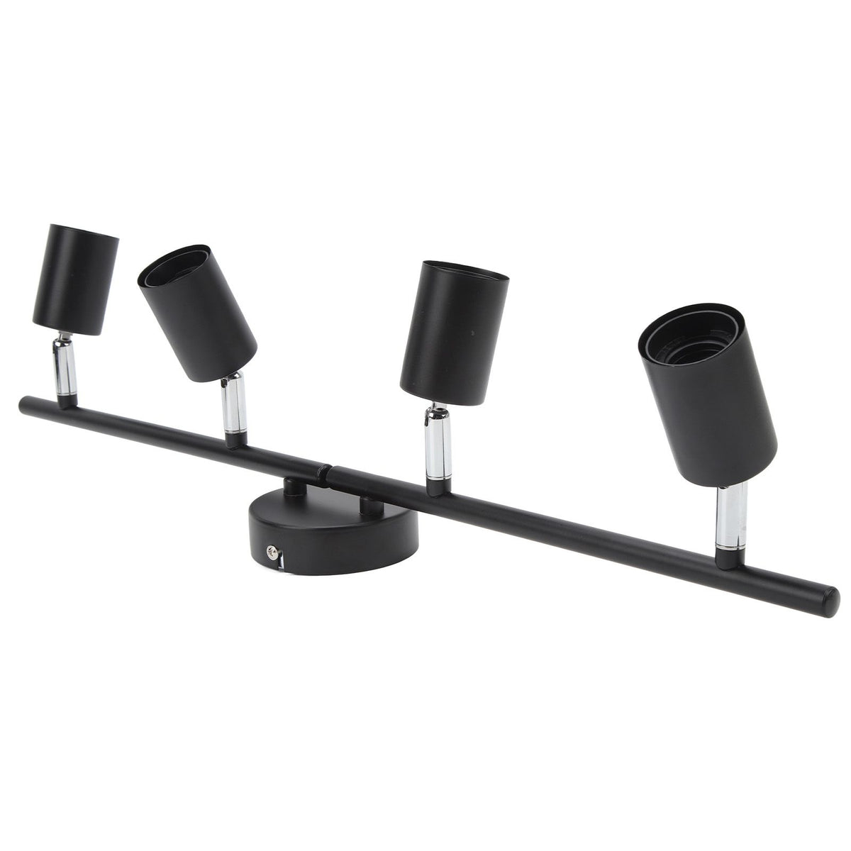 Tracking Lights Ceiling LED 4 60W Adjustable Angle Foldable Matte Black 4 Light Tracking Lighting for Bedroom Hotel 85‑265V