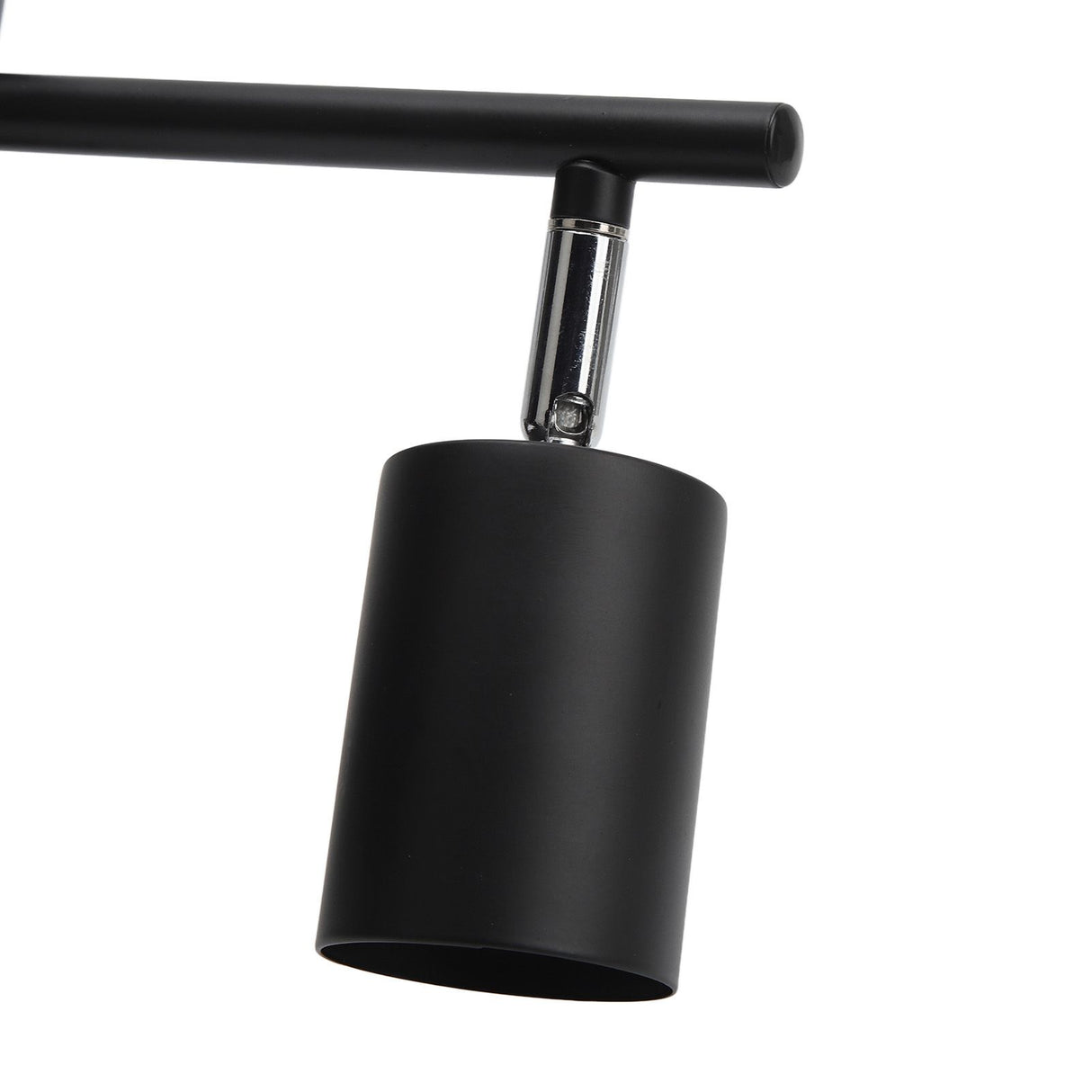 LED Track Light Kit 3 Heads 15.9in Arm 90 Degrees Rotatable Matte Black 3 Light Track Lighting Kit for GU10 Bulb 85‑265V