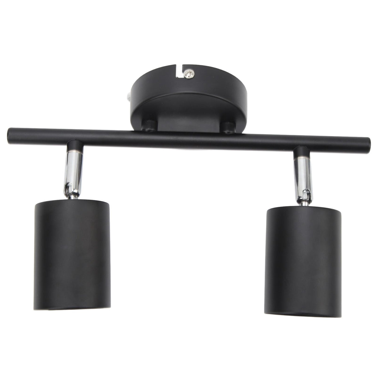 LED Track Light Kit 2 Heads 10.8in Track 90 Degrees Rotatable 2 Light Track Lighting Kit for GU10 Bulb Ceiling