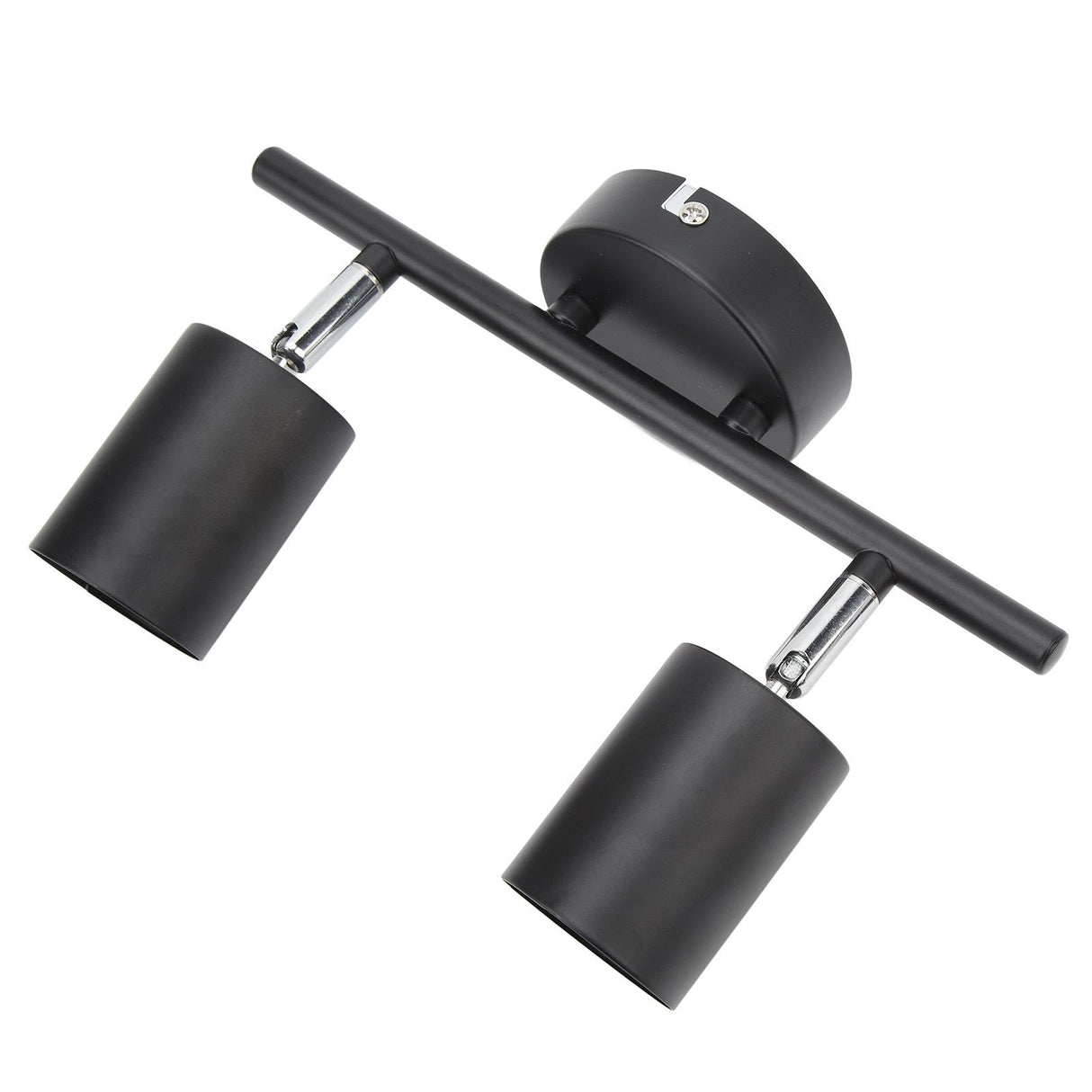 LED Track Light Kit 2 Heads 10.8in Track 90 Degrees Rotatable 2 Light Track Lighting Kit for GU10 Bulb Ceiling