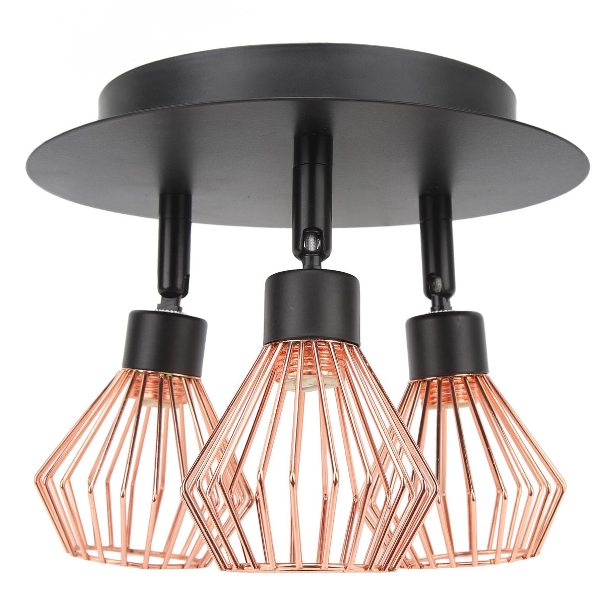 3 Light Fixtures Ceiling Mount Matte Black G9 Bulb Sockets Multi Directional Rotating Light for Farmhouse Hallway 85‑265V