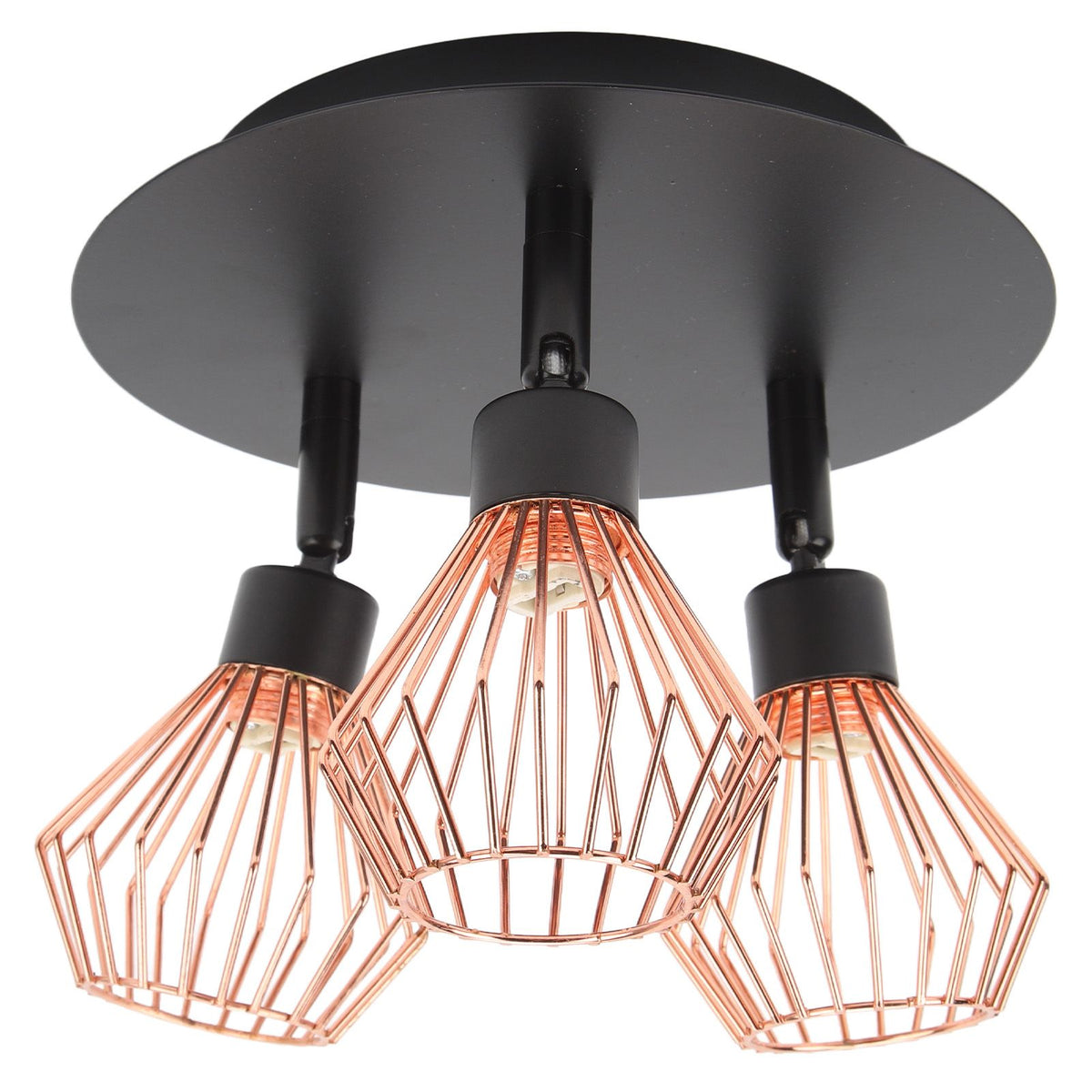 3 Light Fixtures Ceiling Mount Matte Black G9 Bulb Sockets Multi Directional Rotating Light for Farmhouse Hallway 85‑265V