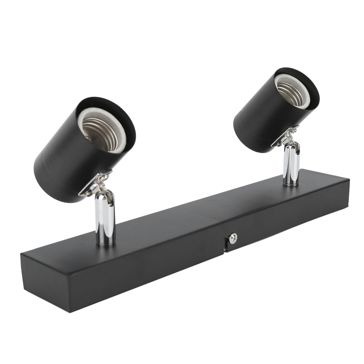 LED Track Light Two Bulb Fixed Rail with Rotating Heads Ceiling Track Light Fixtures for Kitchen Cabinet Hall