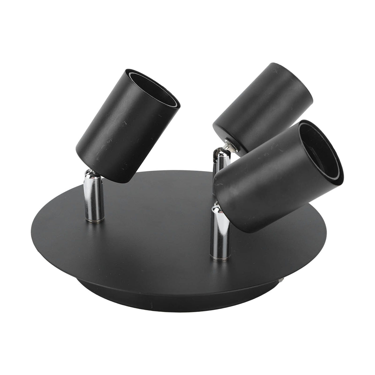 Ceiling Spotlight Holder 3 Head Rotating Lamp Base Ceiling Lamp Holder E27 Track Light Holder for Kitchen Bedroom 85‑265V