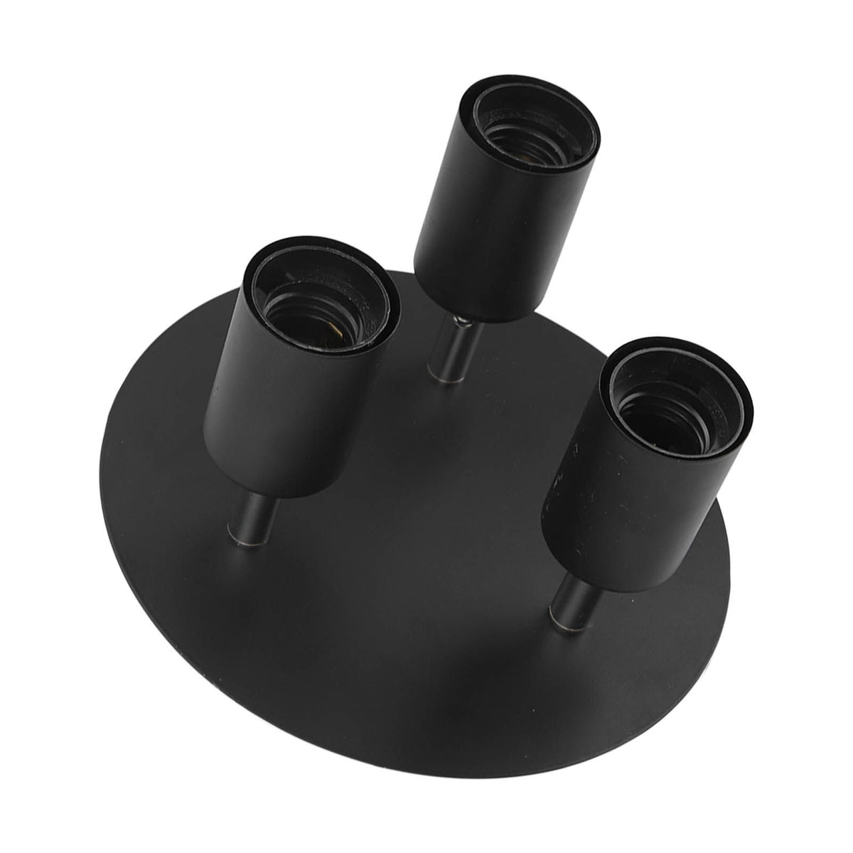 Ceiling Spotlight Holder 3 Head Rotating Lamp Base Ceiling Lamp Holder E27 Track Light Holder for Kitchen Bedroom 85‑265V