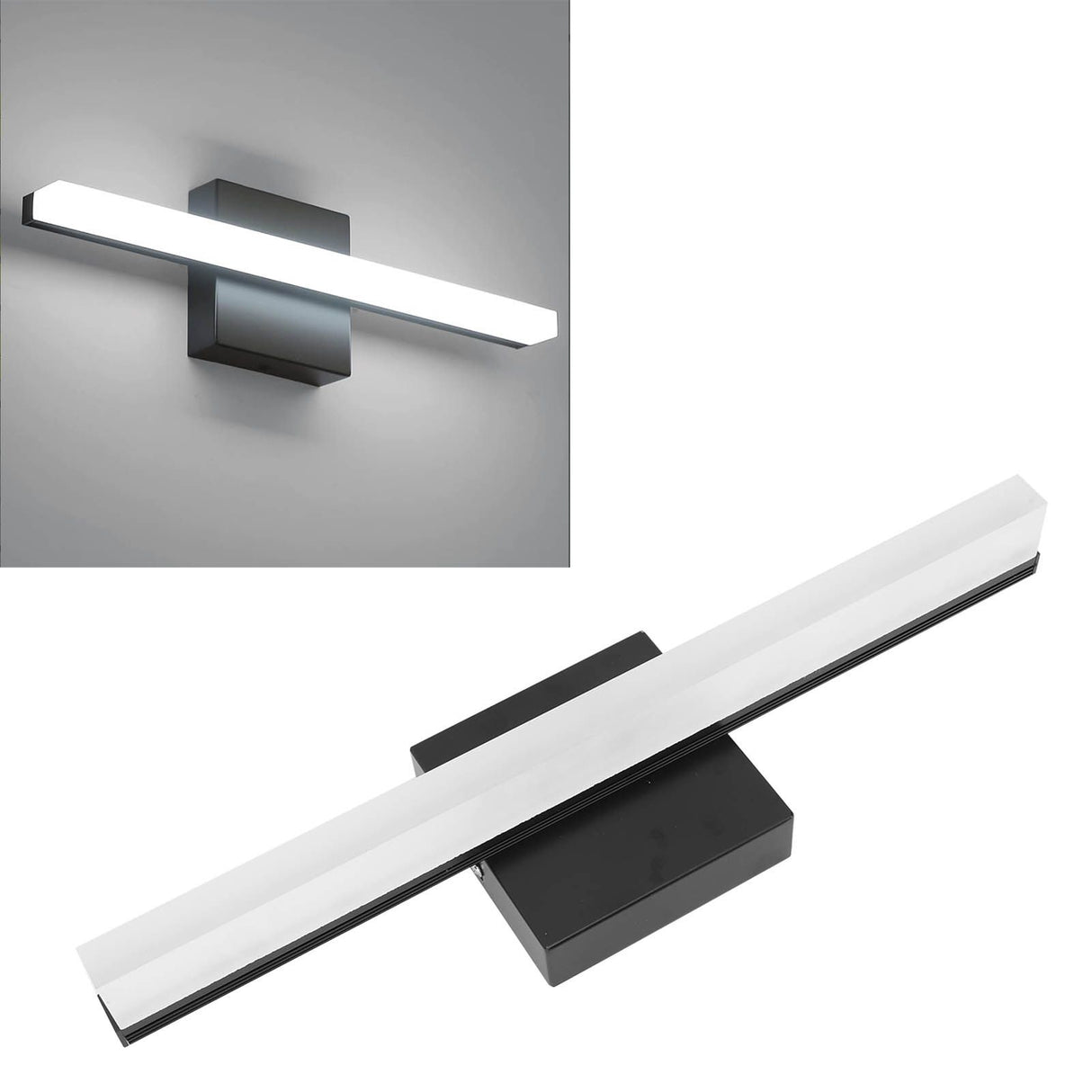LED Vanity Light 15.7 Inch 6000K White Light Over Mirror Wall Mounted Modern Vanity Light Bar for Bathroom Bedroom 85 to 265V