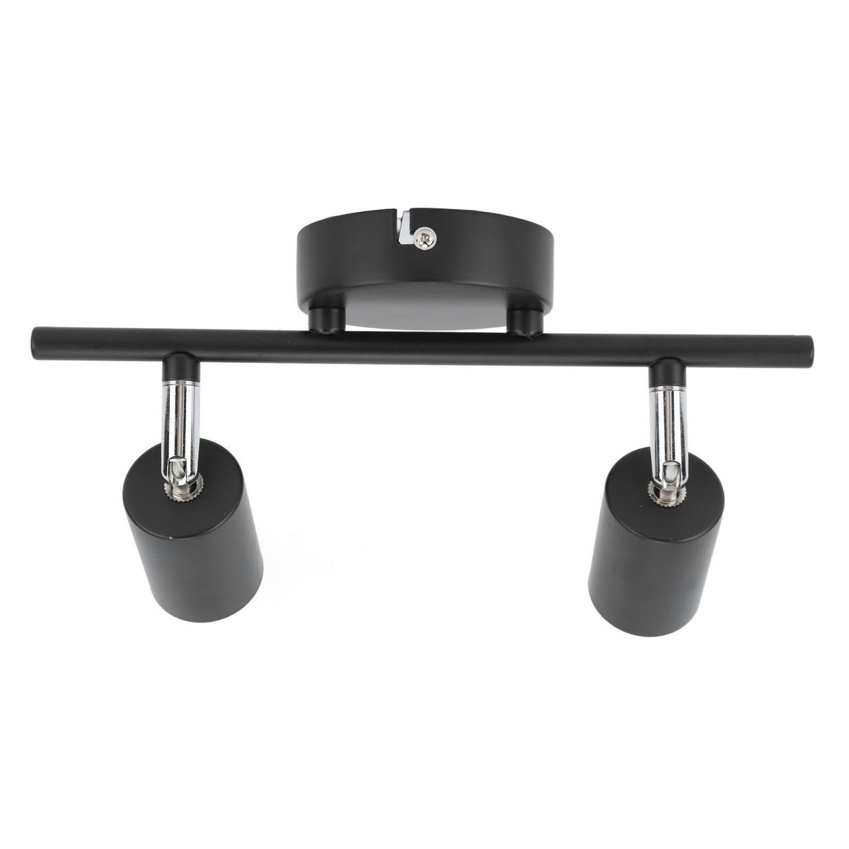 Flush Mount Ceiling Track Light Holder 2 Light Rotating Adjustable Lampholder for E27 Bulb LED Bulbs