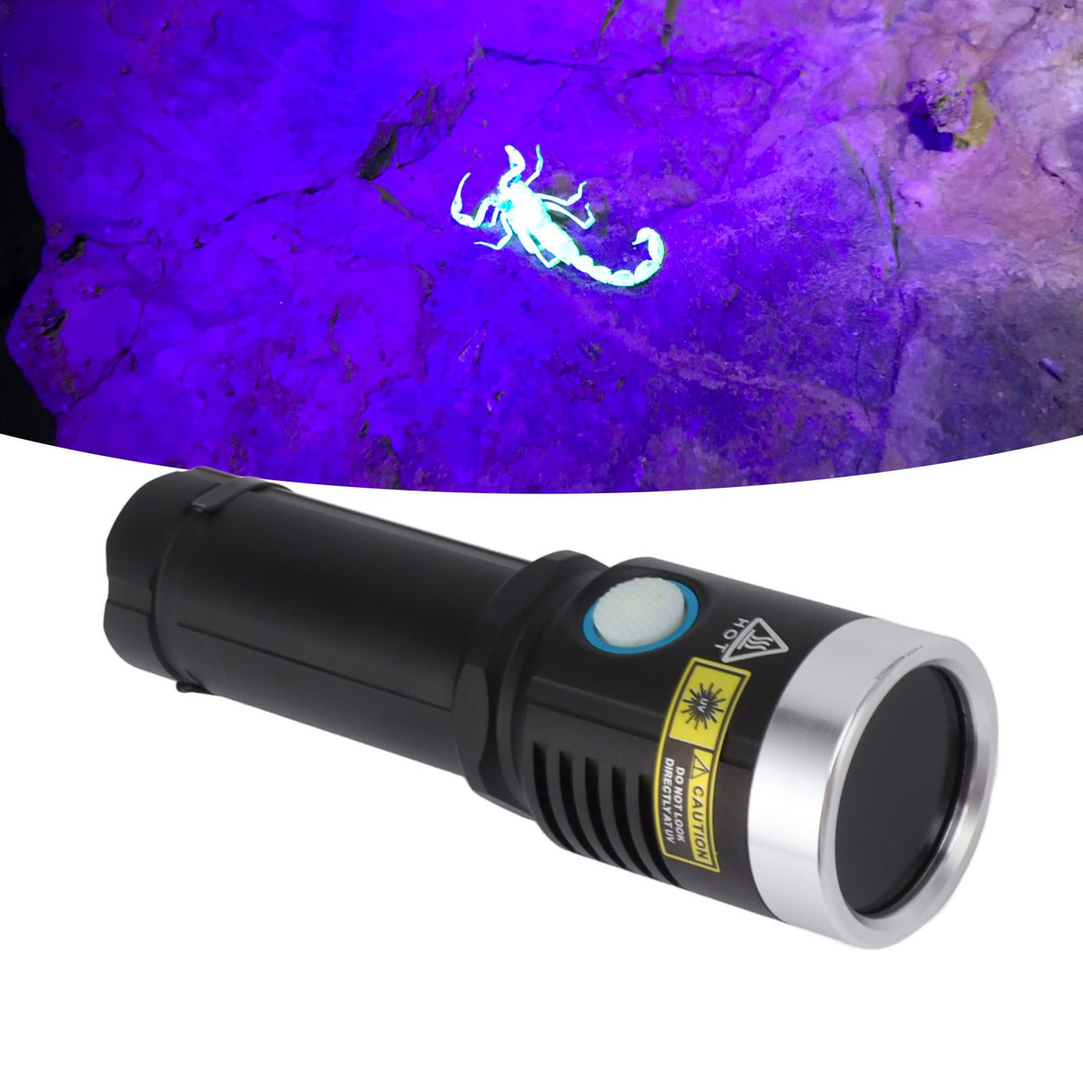 20W 365nm Led Ultraviolet Flashlight USB Rechargeable UV Flashlight Pet Urine Detector Light for Dog Cat Dry Stains Resin Curing
