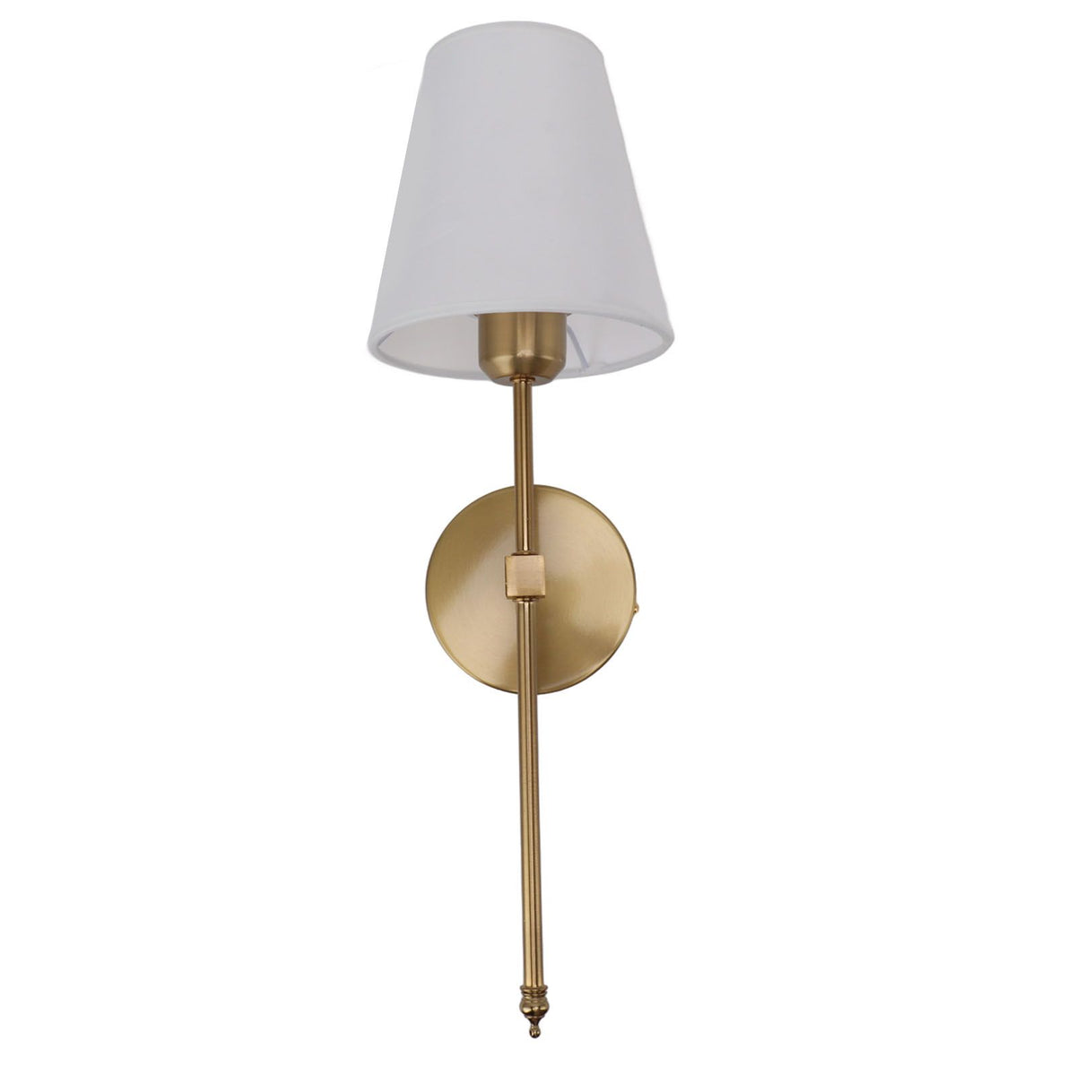 Wall Sconces Sets of 2 Hardwired Bathroom Vanity Light Fixture with White Lampshade E26 E27 Wall Lamp Holder 85‑265V Gold