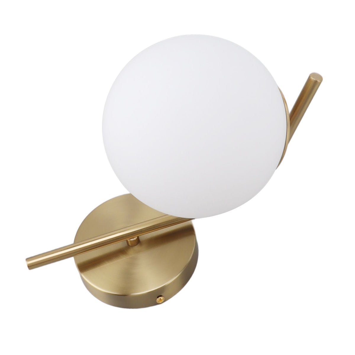 Glass Wall Sconce Indoor Wall Sconce Golden E27 E26 Wall Lamp Holder 85‑265V for Bedroom